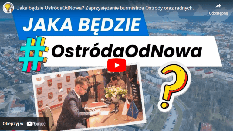 Jaka będzie OstródaOdNowa? Zaprzysiężenie burmistrza Ostródy oraz radnych